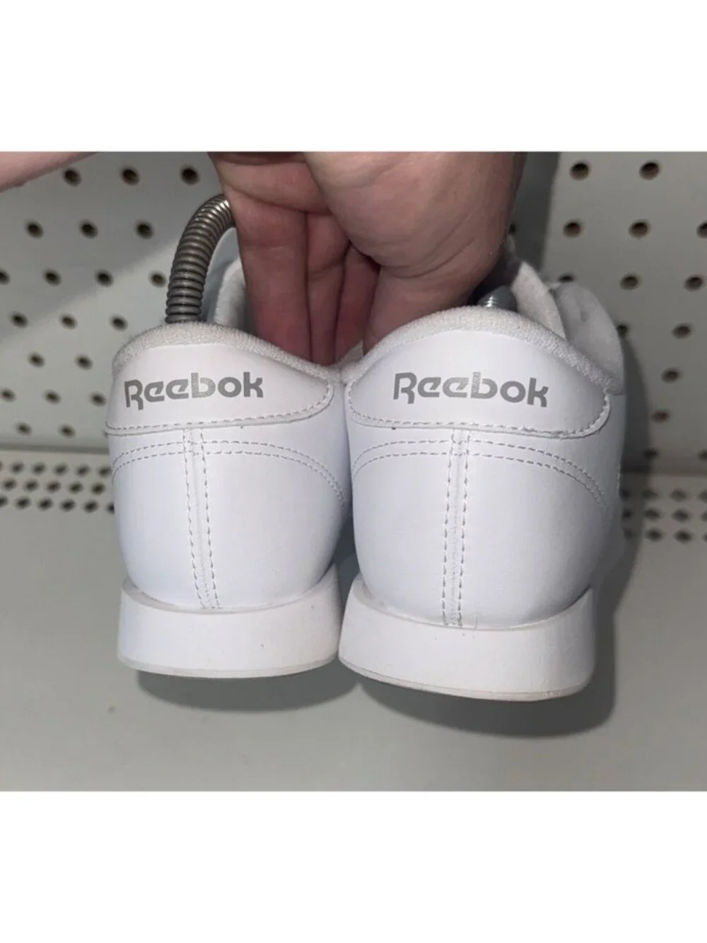 Reebok Classic Princess Womens Leather Athletic Shoes Sneakers Size 8 White